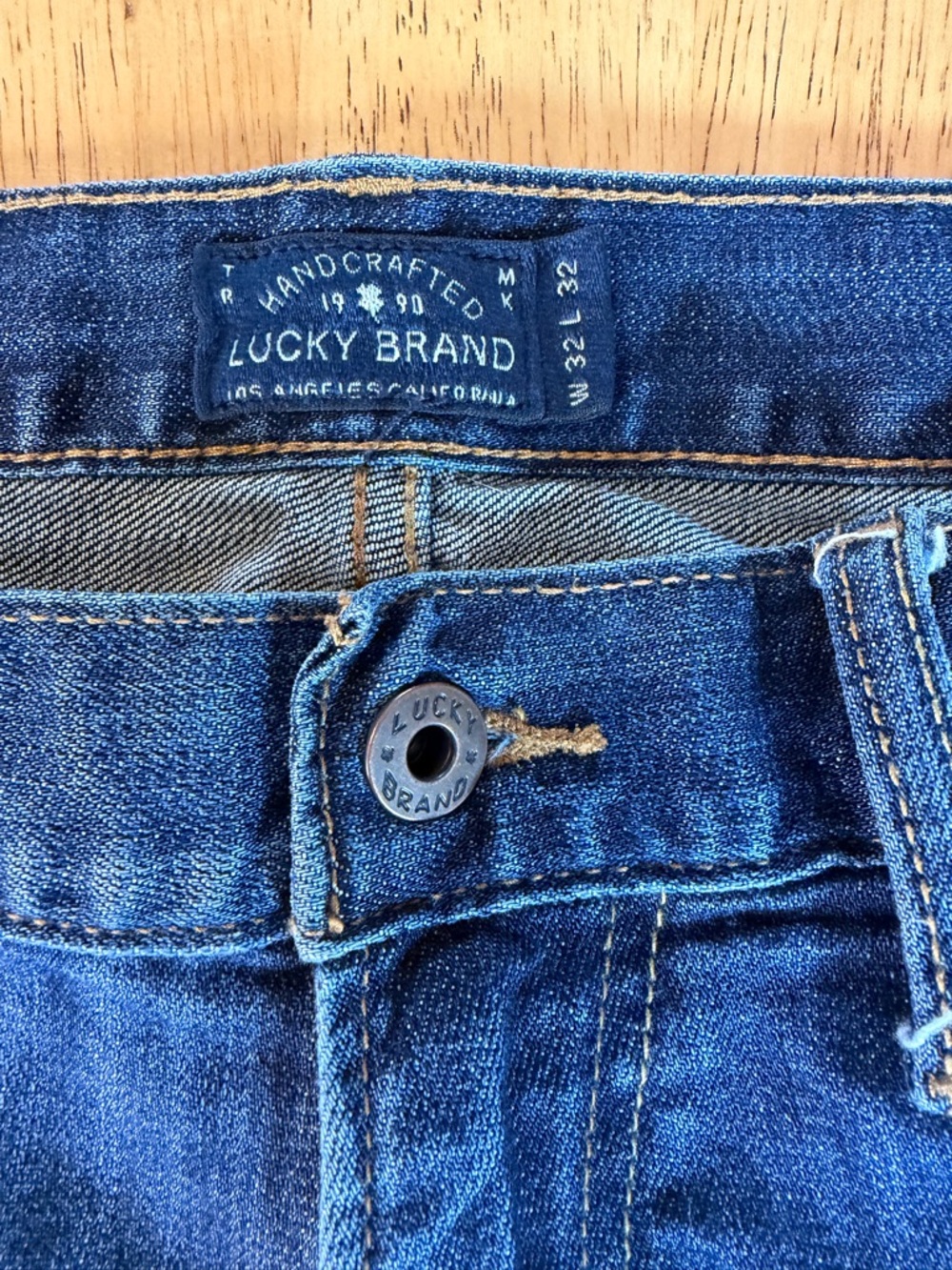 Lucky Brand 221 Original Women Straight Blue Jeans 32X32 - Picture 3 of 12